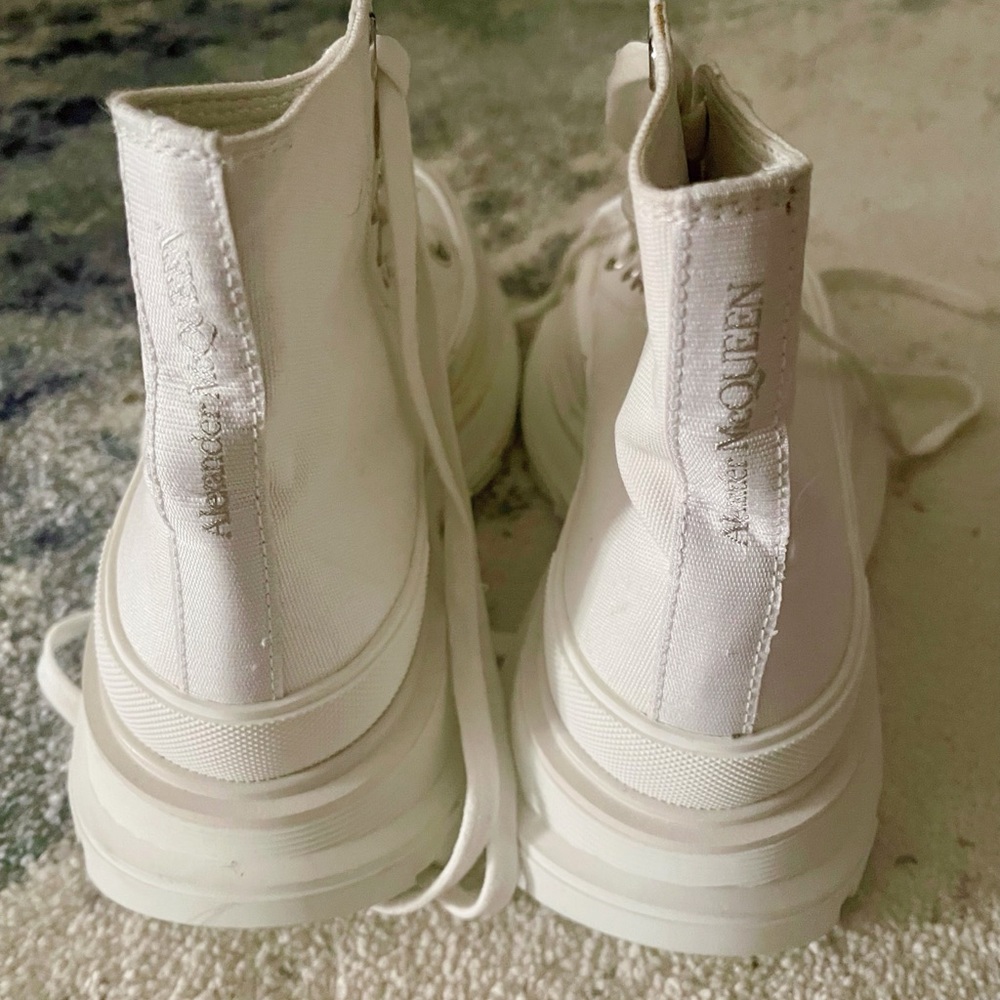 Authentic Alexander McQueen Tread Slick High Top Sneaker (Women)